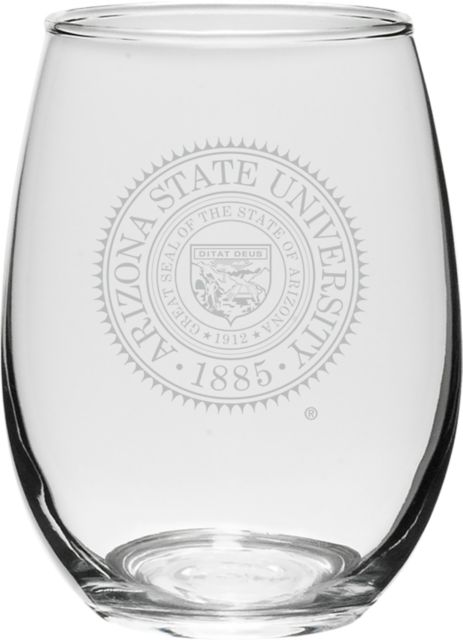 Arizona State University 21 oz. Wine Glass