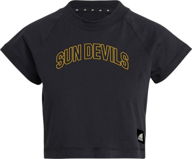 Arizona State University Women's Cropped Sun Devils Short Sleeve T-Shirt