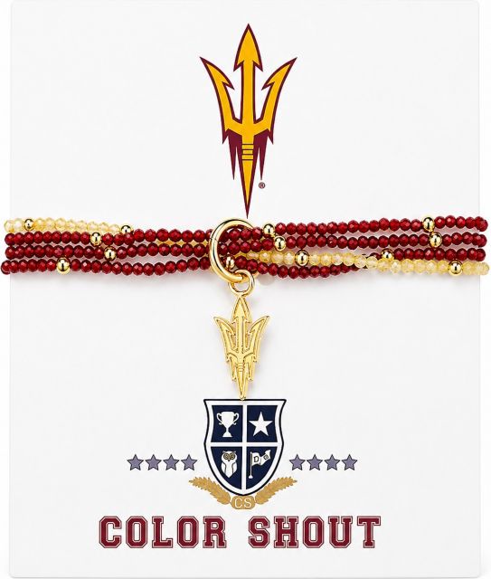 Arizona State University Gemstone Bracelet Set