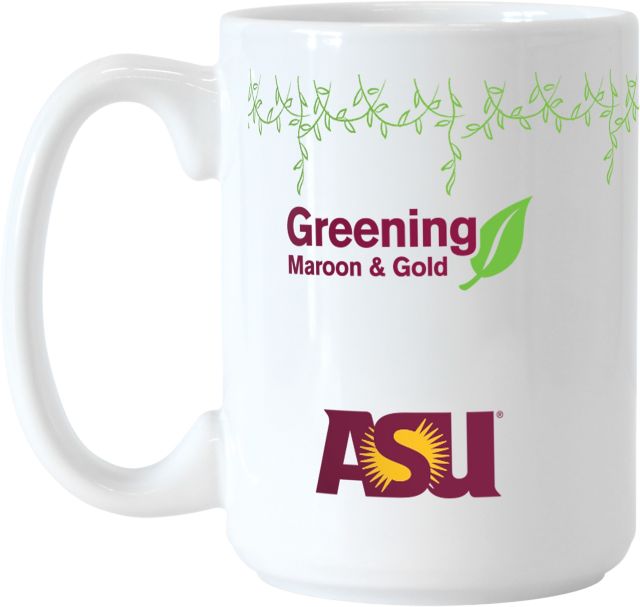 Arizona State University Greening Maroon and Gold 15 oz. Mug