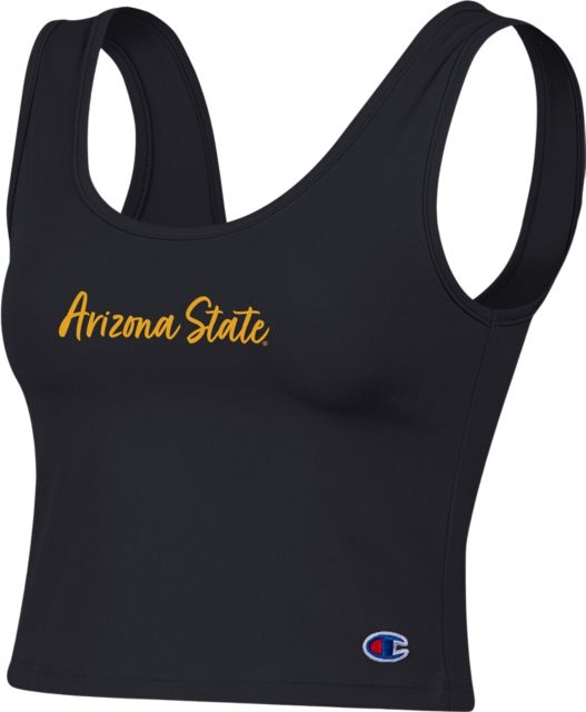 Arizona State University Sun Devils Women's Scoop Neck Cropped Tank Top