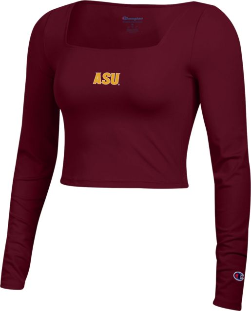Arizona State University Women's Square Neck Cropped Long Sleeve T-Shirt