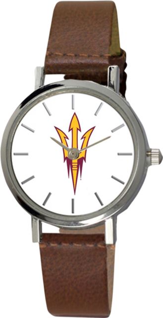 Arizona State University 28 mm Ladies Leather Watch