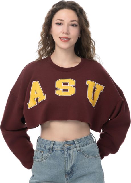 Arizona State University Women's Crop Crewneck Sweatshirt