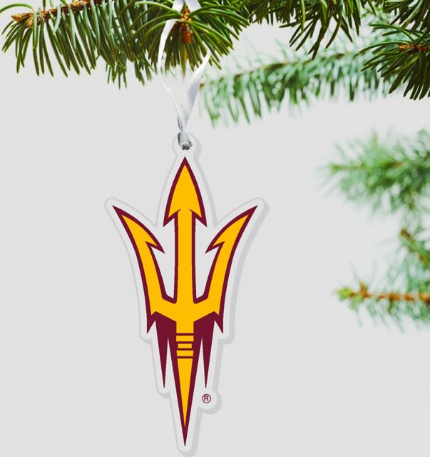 Arizona State University 3'' x 4'' Etched Plexiglass Ornament