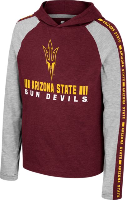 Arizona State University Youth Boy's Hooded Long Sleeve T-Shirt