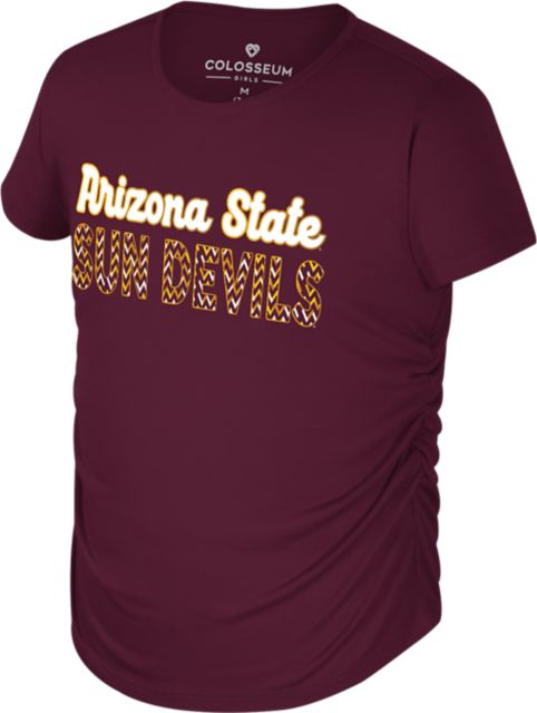 Arizona State University Sun Devils Youth Runched Short Sleeve T-Shirt