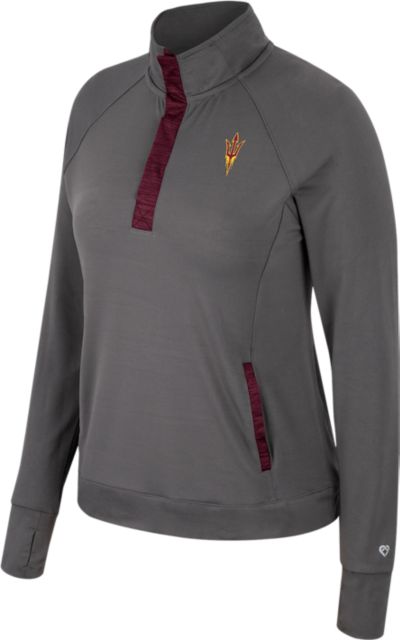 Arizona State University Women's Sun Devils 1/4 Snap Top: Arizona