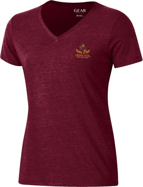 Arizona State University Sun Devils Women's Triblend Short Sleeve T-Shirt
