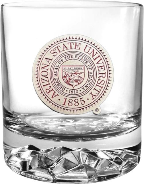 Arizona State University Round Glass