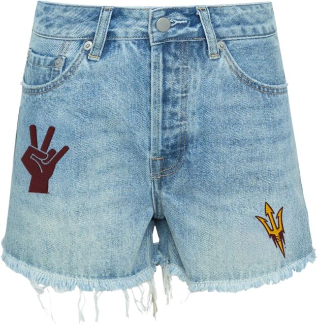 Arizona State University Women's Denim Patch Shorts