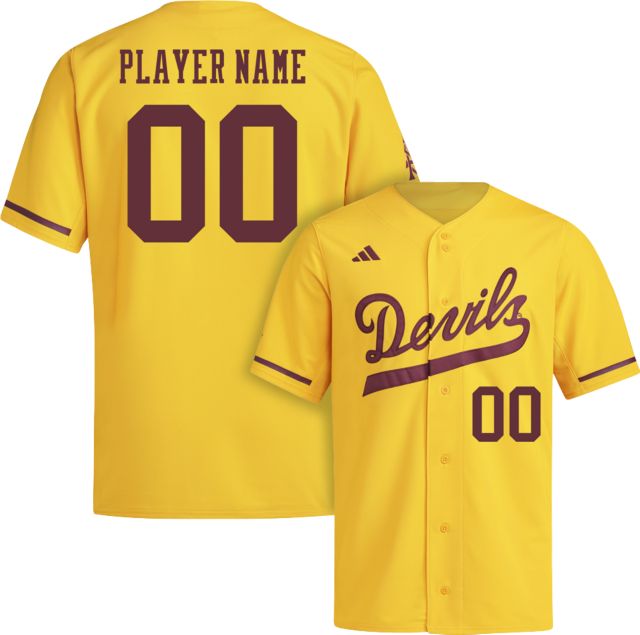 Arizona State University Sun Devils Baseball Player Name Replica Jersey