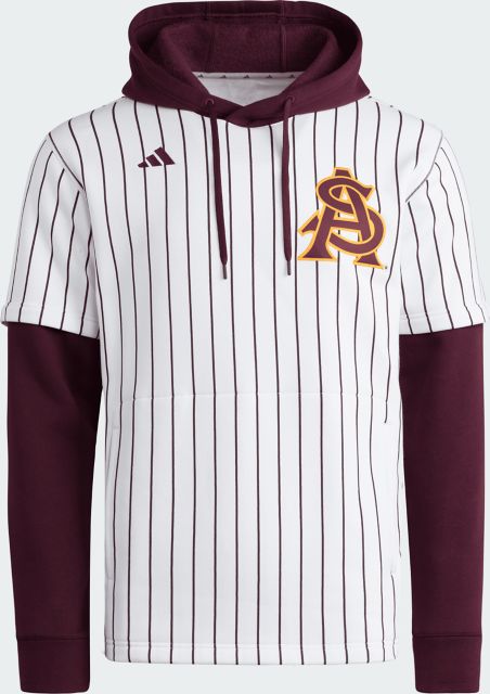 Arizona State University Sun Devils Baseball Jersey Hooded Sweatshirt