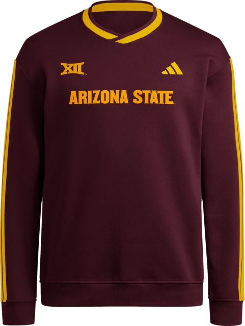 Arizona State University Sun Devils 3 Stripe Crewneck Sweatshirt