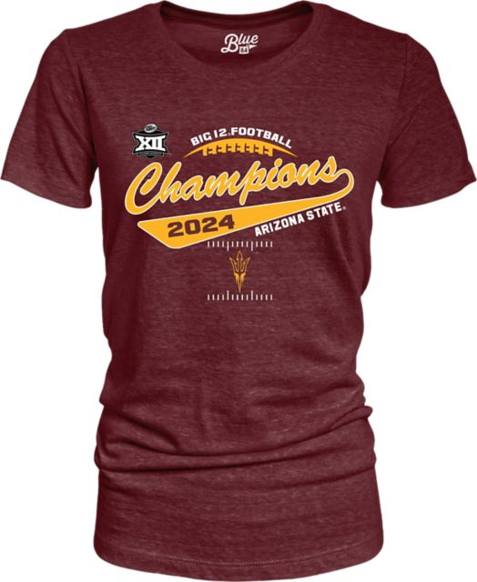 Arizona State University Football 2024 Big 12 Champions Women's Short Sleeve T-Shirt