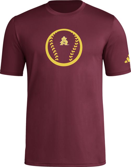 Arizona State University Sun Devils Baseball Pre-Game Short Sleeve T-Shirt