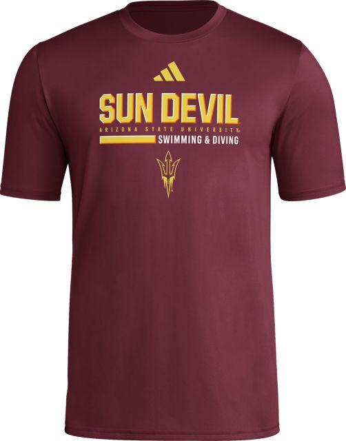 Arizona State University Sun Devils Swimming & Diving Pre-Game Short Sleeve T-Shirt