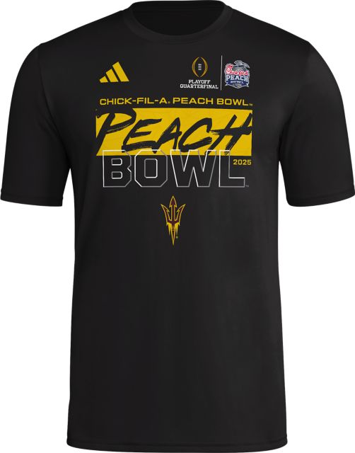 Arizona State University Football 2025 College Football Playoffs Quarterfinals Peach Bowl Short Sleeve T-Shirt