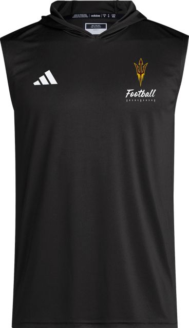 Arizona State University Sun Devils Football D4T Sleeveless Hooded Sweatshirt