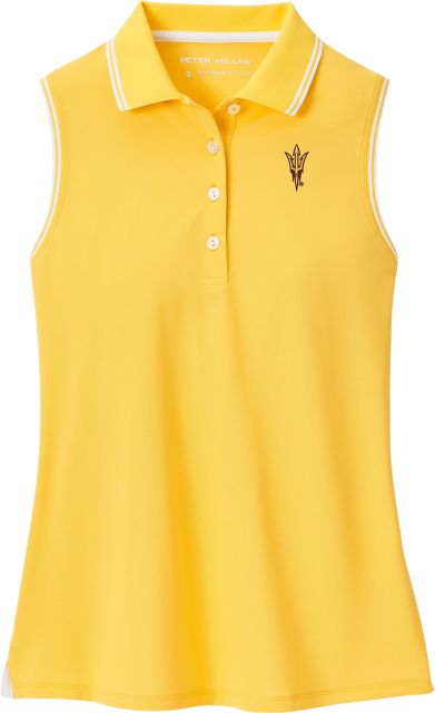 Arizona State University Women's Canterbury Tipped Sport Mesh Sleeveless Polo