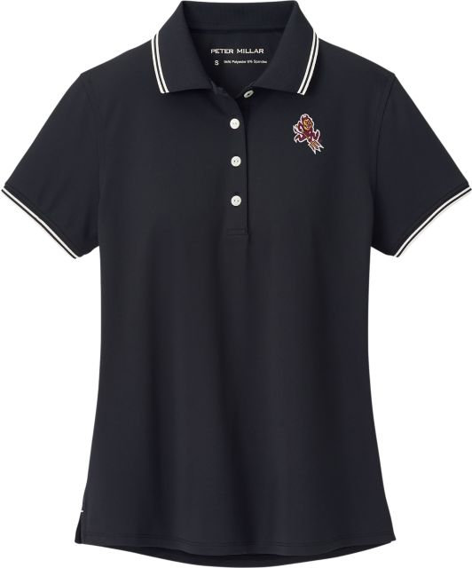 Arizona State University Women's Canterbury Tipped Sport Mesh Short-Sleeve Polo