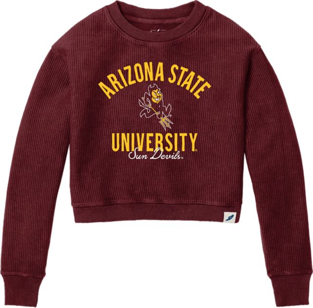 : Blue 84 Women's Arizona State Sun Devils Vintage Crop Hoodie,  Arizona State Sun Devils Maroon, Small : Clothing, Shoes & Jewelry