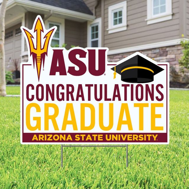 Arizona State University Grad Lawn Sign