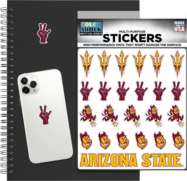 Arizona State University Sun Devils Sticker Sheet