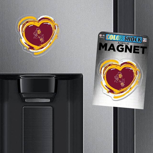 Arizona State University Heart Acrylic Magnet