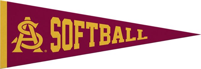 Arizona State University Softball 5 x 15 Pennant