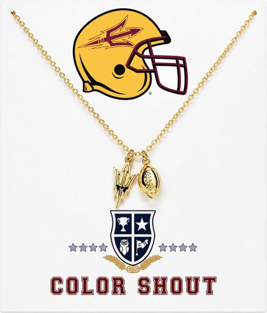 Arizona State University Football Charm Necklace