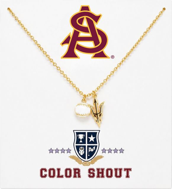 Arizona State University Baseball Charm Necklace