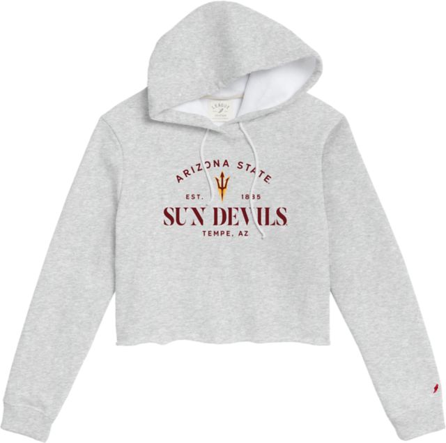 Arizona State University Women's Crop Hooded Sweatshirt