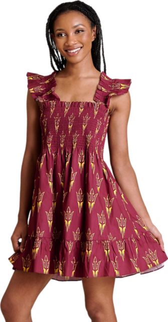 Arizona State University Women's Poplin Smocked Dress