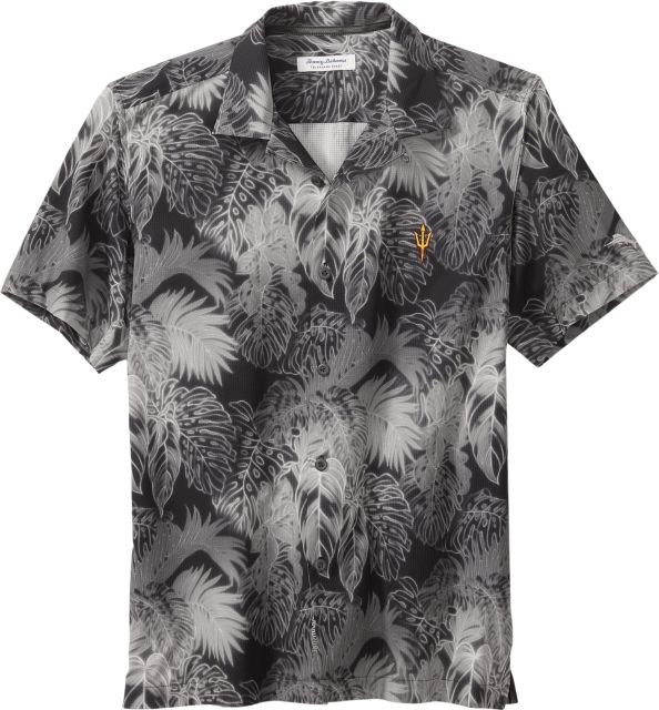 Men's Tommy Bahama Black New Orleans Saints Sport Tropical Horizons Button-Up Shirt Size: Small