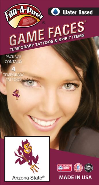 Arizona State University Tattoo - 4 Pack