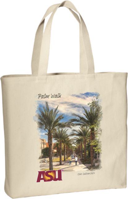 Arizona State University 2can ArtTOTE - ASU Palm Walk 13 x 15 x 3 Canvas Tote
