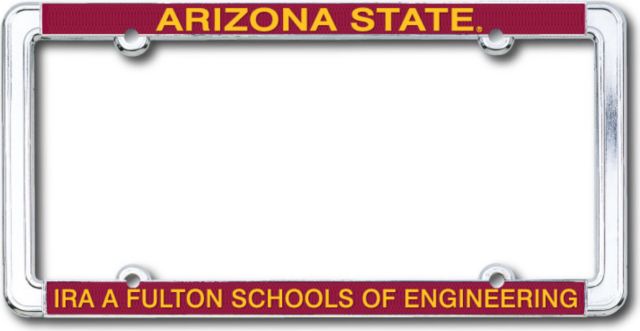 Arizona State University IRA. A. Fulton Schools of Engineering License Plate Frame
