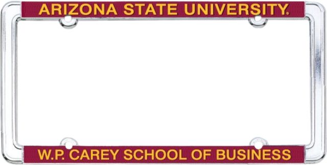 Arizona State University W.P.Carey School of Business License Plate Frame