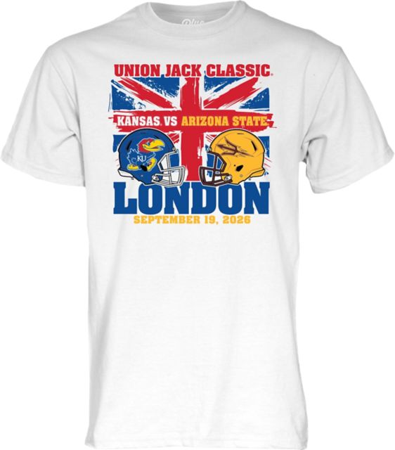 Arizona State University Football 2026 London Union Jack Classic Short Sleeve T-Shirt