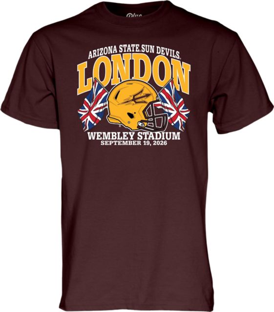 Arizona State University Football 2026 London Union Jack Classic Short Sleeve T-Shirt