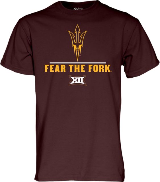 Arizona State University Sun Devils Fear The Fork Big 12 Short Sleeve T-Shirt