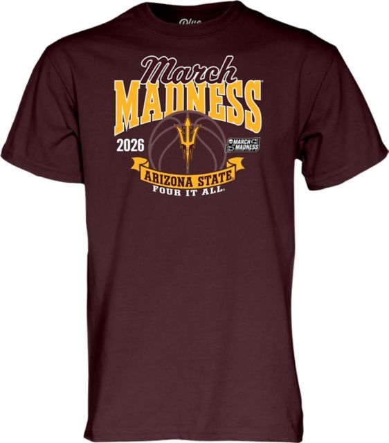 Arizona State University Women's Basketball 2026 March Madness Bound Short Sleeve T-Shirt