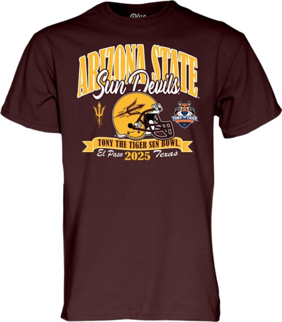 Arizona State University Sun Devils Football 2025 Sun Bowl Bound Short Sleeve T-Shirt