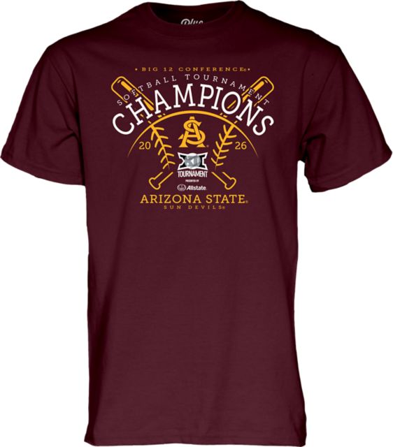 Arizona State University Softball 2026 Conference Champions Short Sleeve T-Shirt