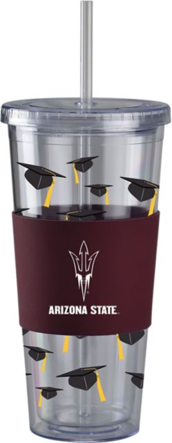 Arizona State University Acrylic Tumbler with Straw