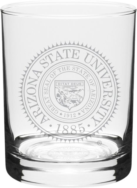 Arizona State University 14 oz. Double Old Fashioned Glass