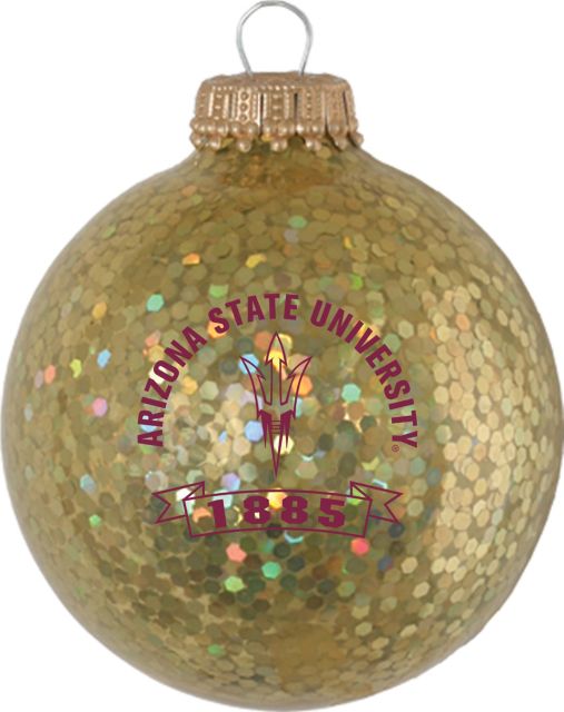 Arizona State University Sparkle Ball Ornament