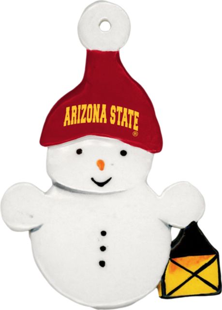Arizona State University Snowman Ornament