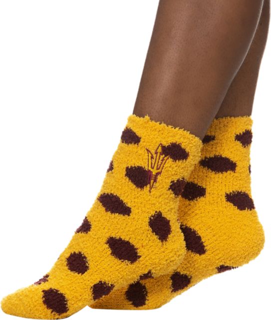 Arizona State University Fuzzy Dot Socks